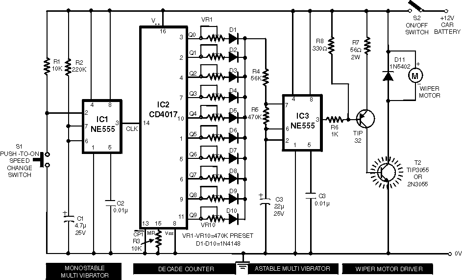 Wiper Speed Control Circuit